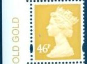 2007 GB - SGY1722v (U414) 46p (D) Old Gold (No Logo) Colour MNH